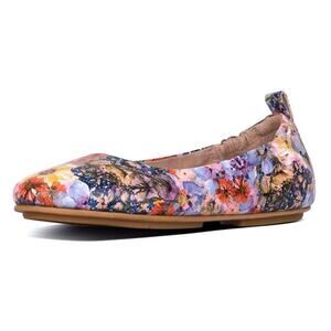 Fitflop‎ Allegro Flowercrush Oyster Pink Leather Ballet Flats Size 6